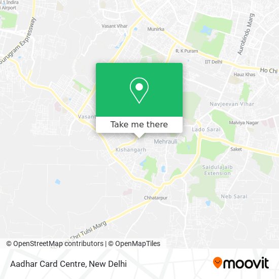 Aadhar Card Centre map