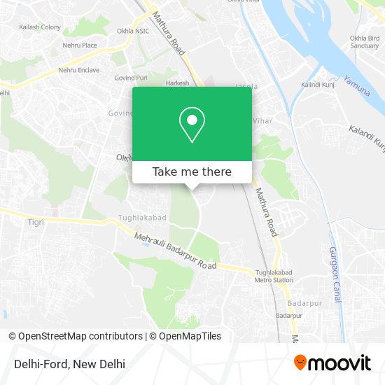 Delhi-Ford map