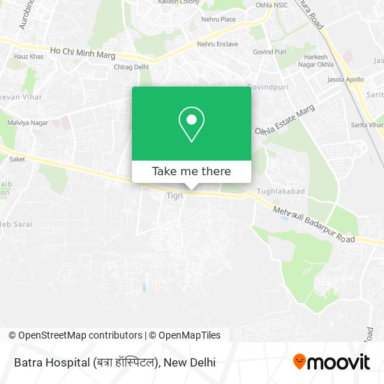 Batra Hospital (बत्रा हॉस्पिटल) map