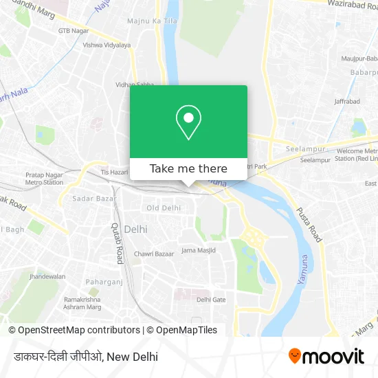 डाकघर-दिल्ली जीपीओ map