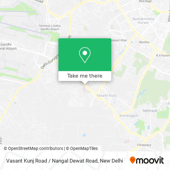 Vasant Kunj Road / Nangal Dewat Road map