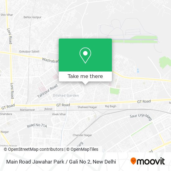 Main Road Jawahar Park / Gali No 2 map