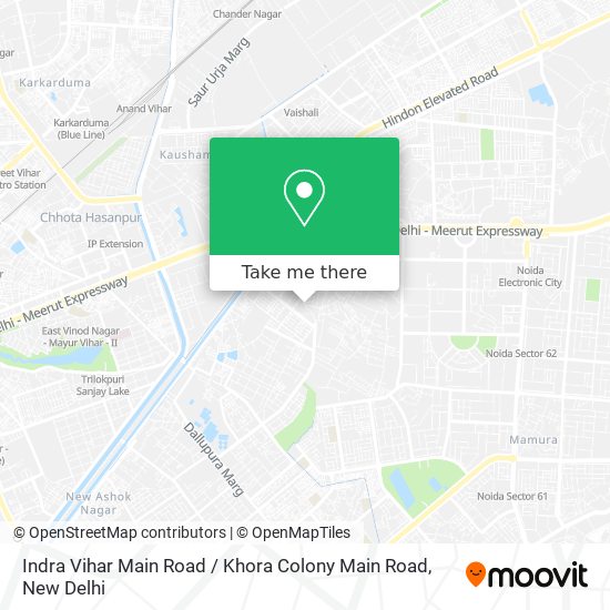 Indra Vihar Main Road / Khora Colony Main Road map