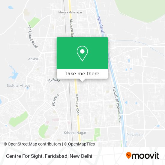 Centre For Sight, Faridabad map