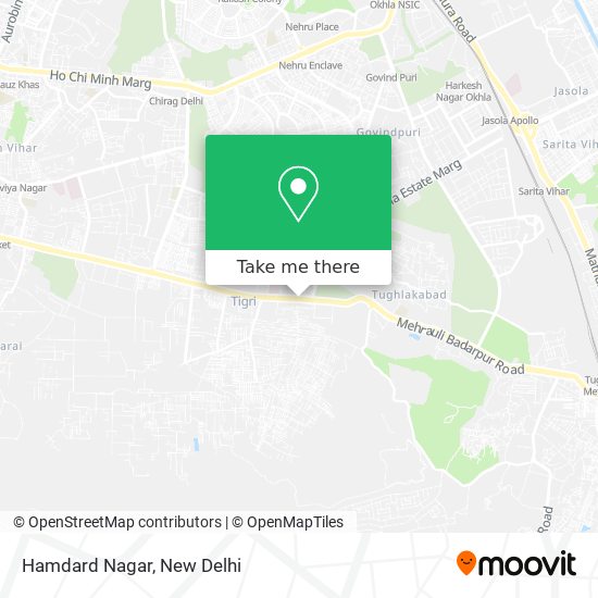 Hamdard Nagar map