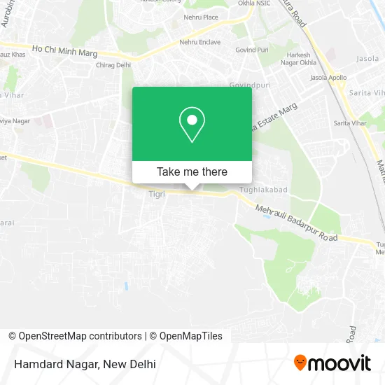 Hamdard Nagar map