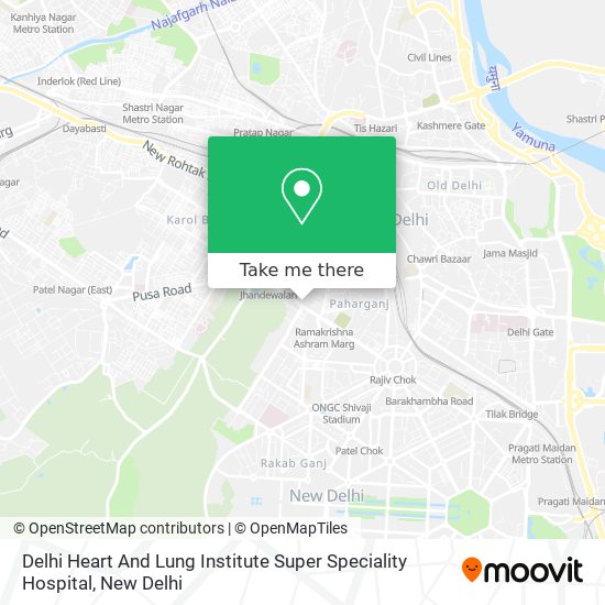Delhi Heart And Lung Institute Super Speciality Hospital map