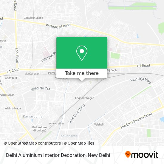 Delhi Aluminium Interior Decoration map