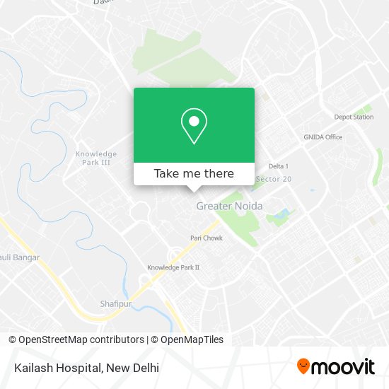 Kailash Hospital map