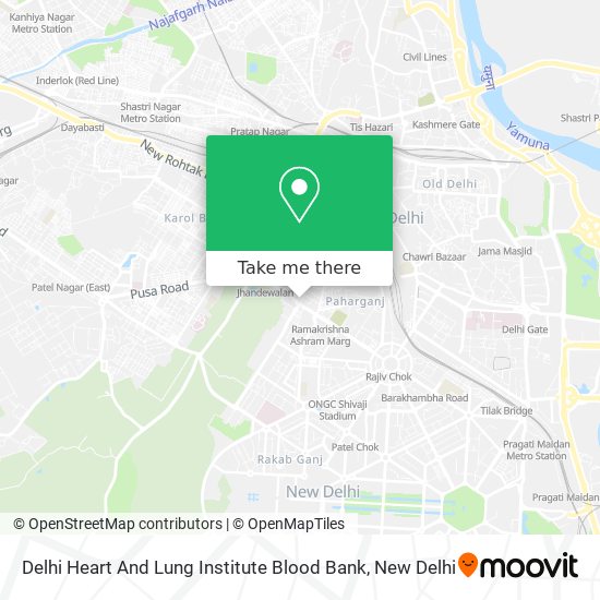 Delhi Heart And Lung Institute Blood Bank map