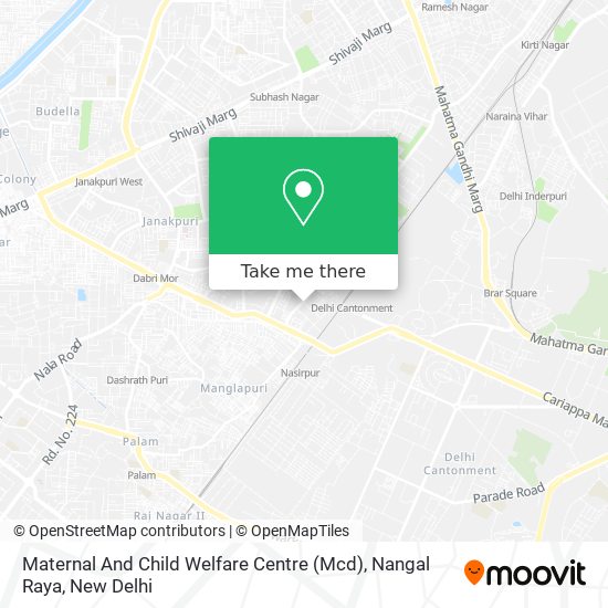 Maternal And Child Welfare Centre (Mcd), Nangal Raya map