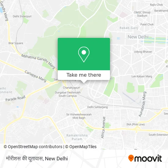 मॉरीशस की दूतावास map