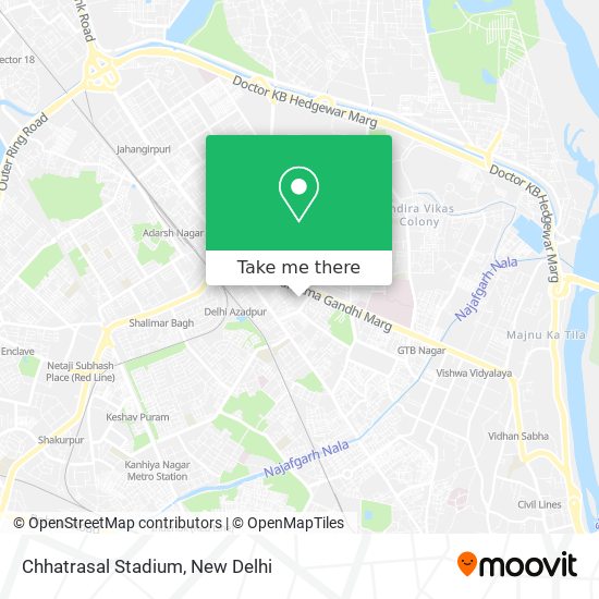 Chhatrasal Stadium map