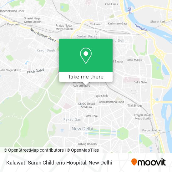 Kalawati Saran Children's Hospital map