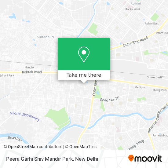 Peera Garhi Shiv Mandir Park map
