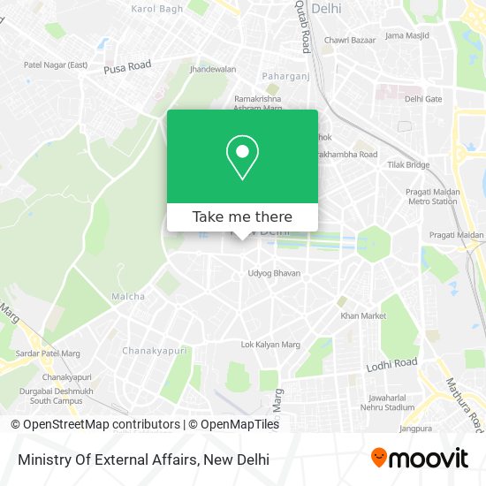 Ministry Of External Affairs map