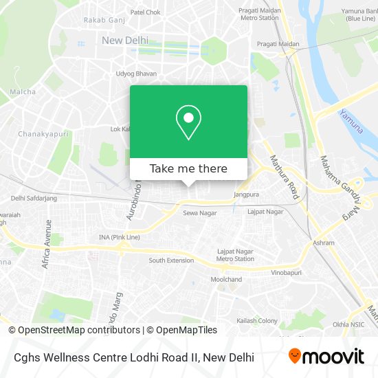 Cghs Wellness Centre Lodhi Road II map