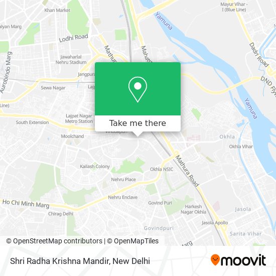Shri Radha Krishna Mandir map