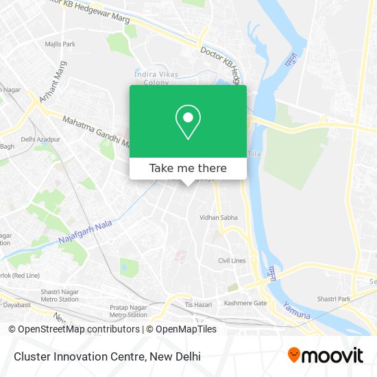 Cluster Innovation Centre map