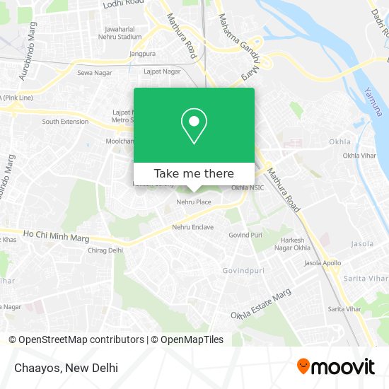 Chaayos map