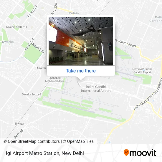 Igi Airport Metro Station map