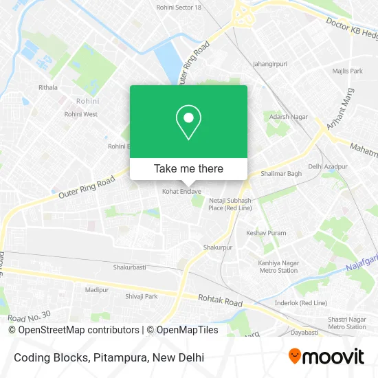 Coding Blocks, Pitampura map