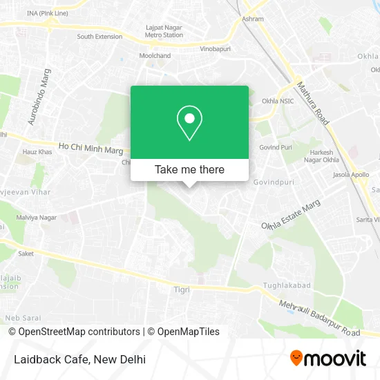 Laidback Cafe map