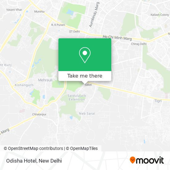 Odisha Hotel map