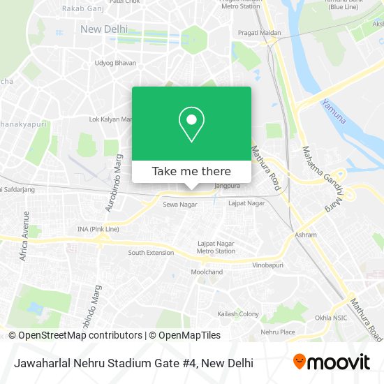 Jawaharlal Nehru Stadium Gate #4 map