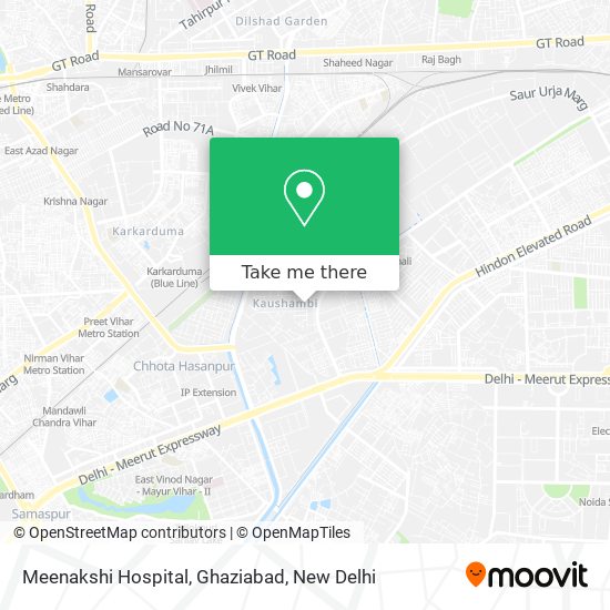 Meenakshi Hospital, Ghaziabad map