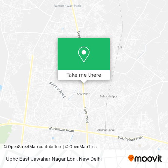 Uphc East Jawahar Nagar Loni map