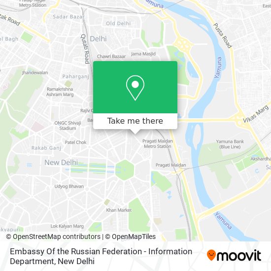 Embassy Of the Russian Federation - Information Department map