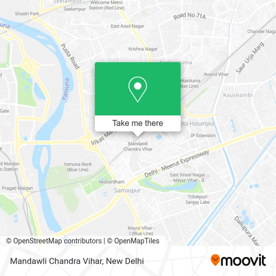 Mandawli Chandra Vihar map