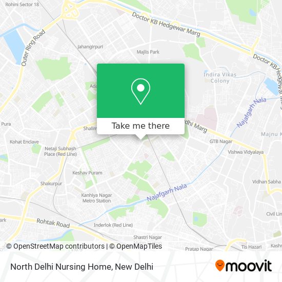 North Delhi Nursing Home map