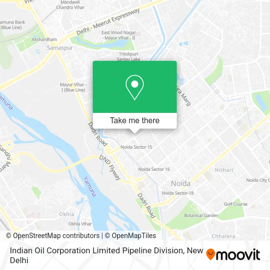 Indian Oil Corporation Limited Pipeline Division map