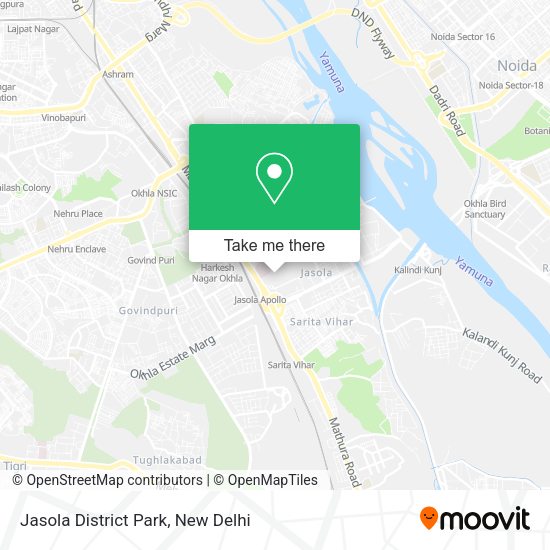 Jasola District Park map
