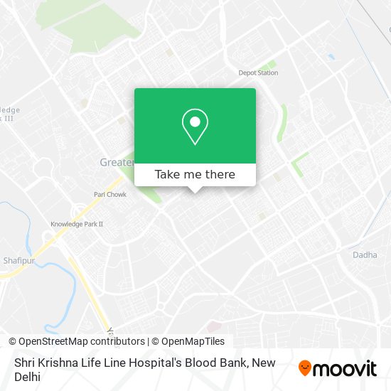 Shri Krishna Life Line Hospital's Blood Bank map