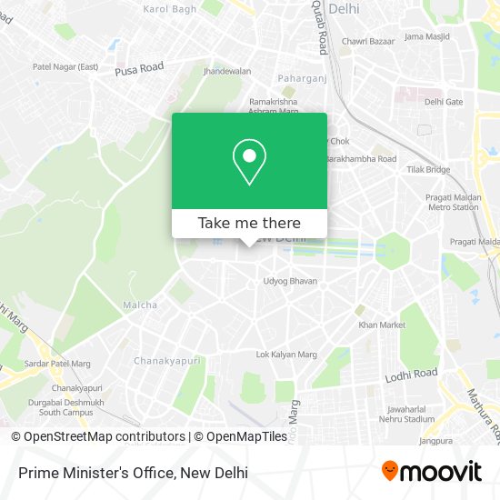 Prime Minister's Office map