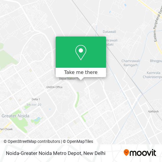Noida-Greater Noida Metro Depot map