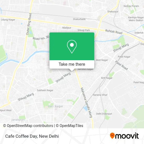 Cafe Coffee Day map