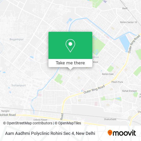 Aam Aadhmi Polyclinic Rohini Sec 4 map