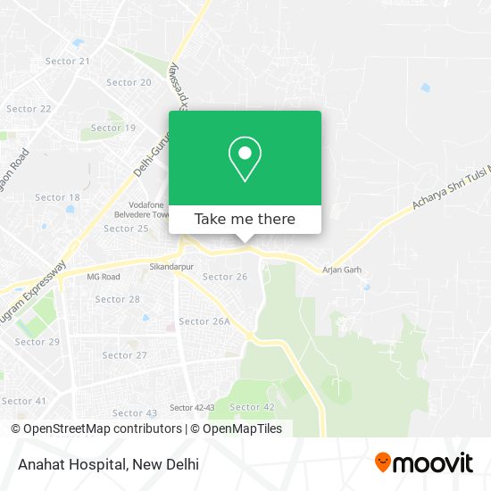 Anahat Hospital map