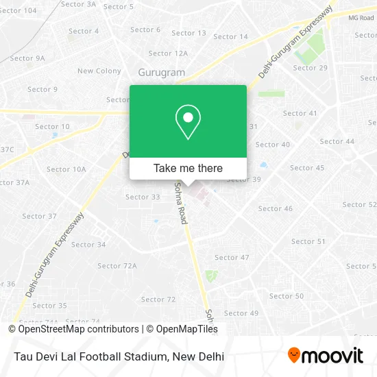 Tau Devi Lal Football Stadium map
