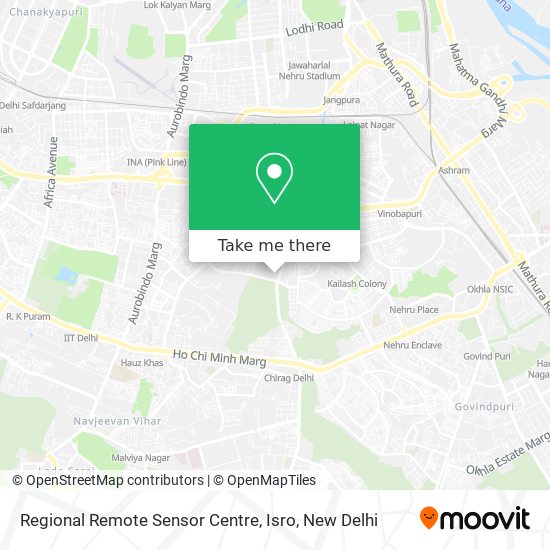 Regional Remote Sensor Centre, Isro map