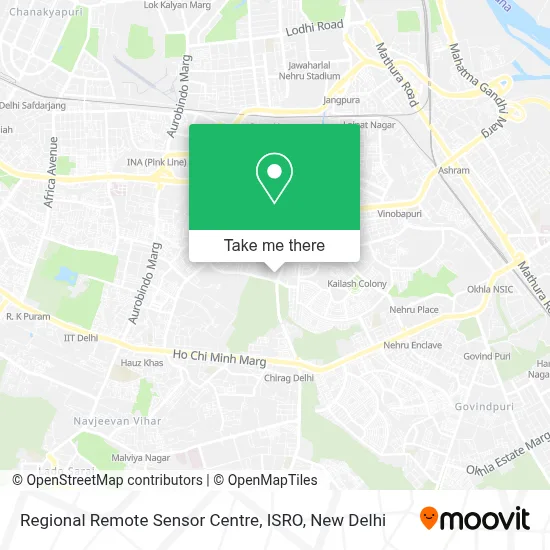 Regional Remote Sensor Centre, Isro map
