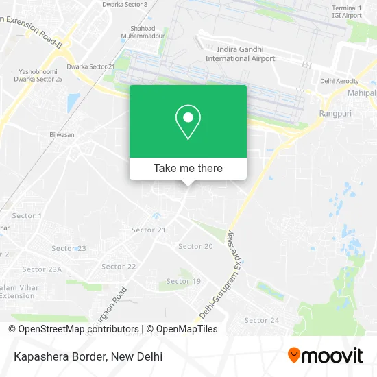 Kapashera Border map