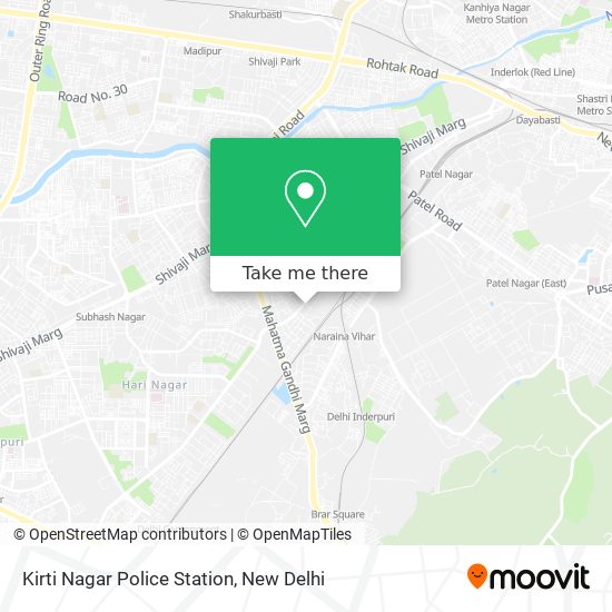 Kirti Nagar Police Station map
