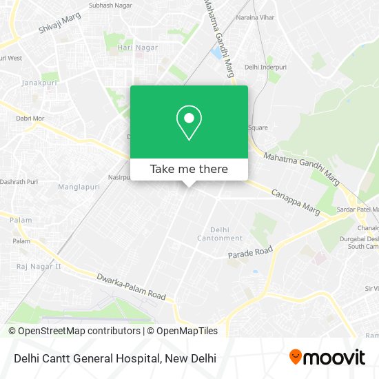 Delhi Cantt General Hospital map