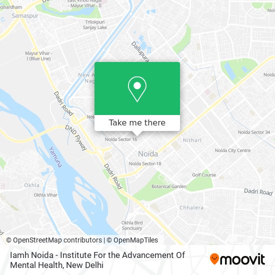 Iamh Noida - Institute For the Advancement Of Mental Health map