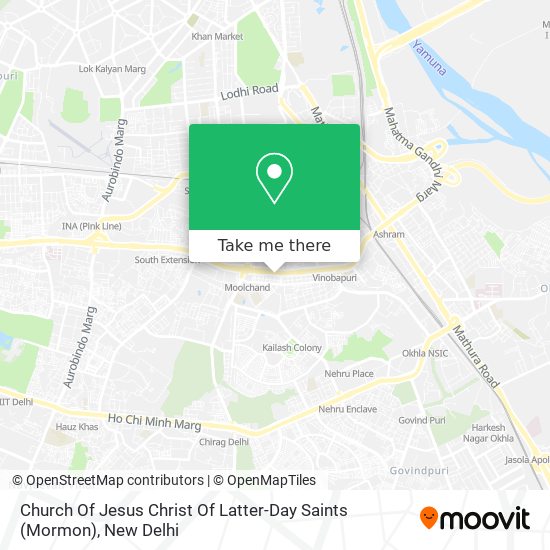 Church Of Jesus Christ Of Latter-Day Saints (Mormon) map